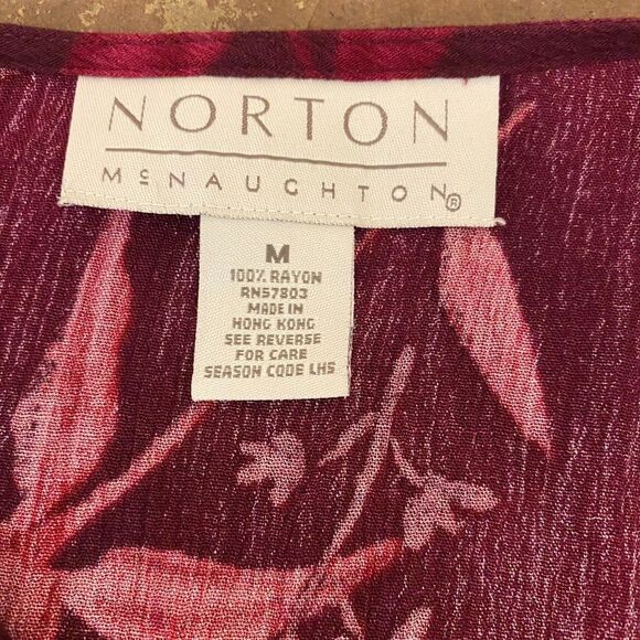 Norton McNaughton Skirt Set Two Piece Women's Size Medium Short Sleeve - Picture 3 of 5